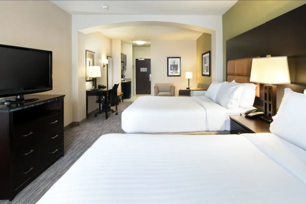 Holiday Inn Express & Suites Dallas West hotel room comforts