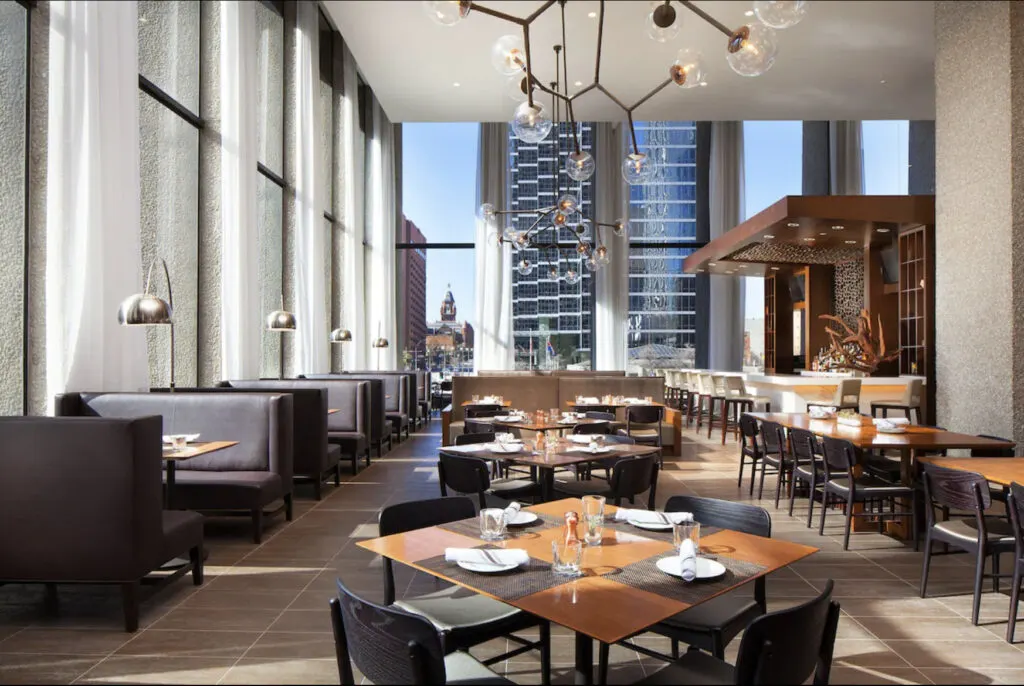 Westin Dallas Downtown restaurants and bars on-site