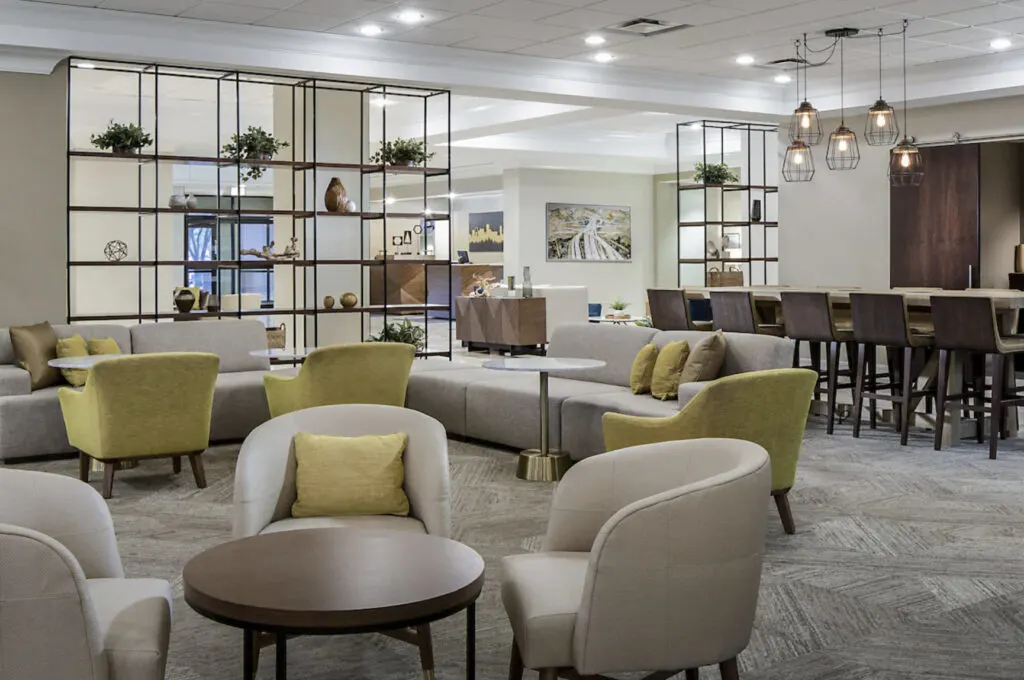 Sheraton Suites Market Center Dallas hotel interior 