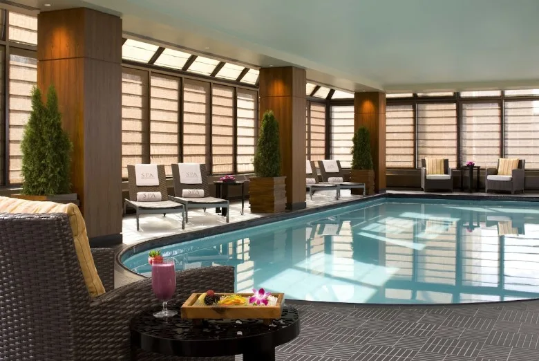 The Peninsula New York is a New York hotel with indoor pool. View of the pool