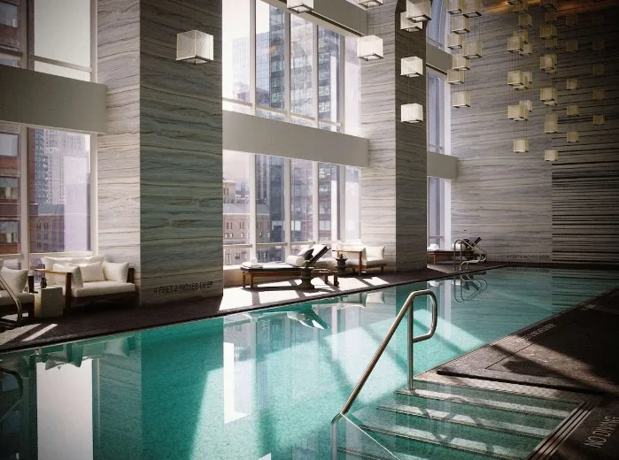 The Park Hyatt is a New York hotel with indoor pool. View of the pool