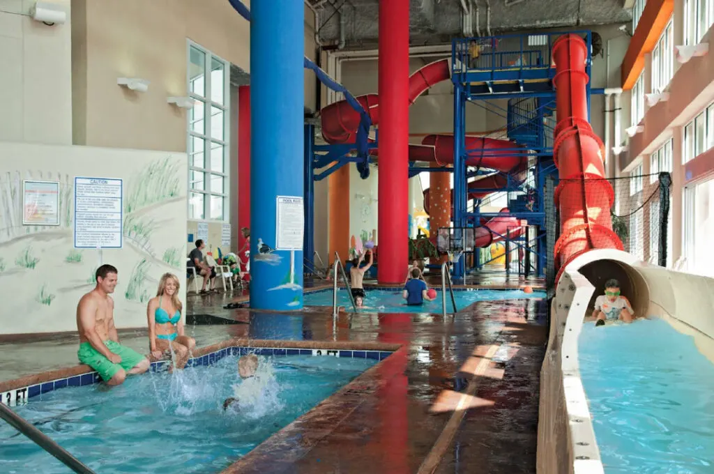 Dunes Village Resort Myrtle Beach indoor water park and indoor pool 
