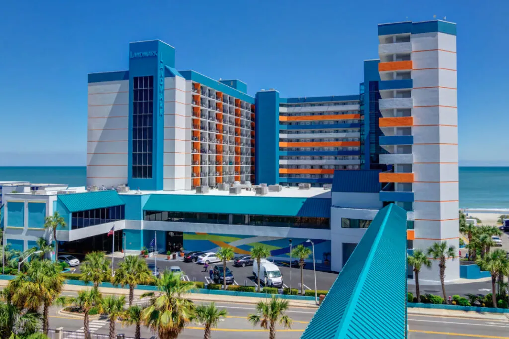 Landmark REsort Myrtle BEach colorful unique hotel SC 