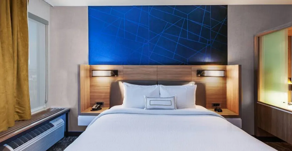 Springhill Suites by Marriott, Tulsa Hotels With Indoor Pools, bedroom