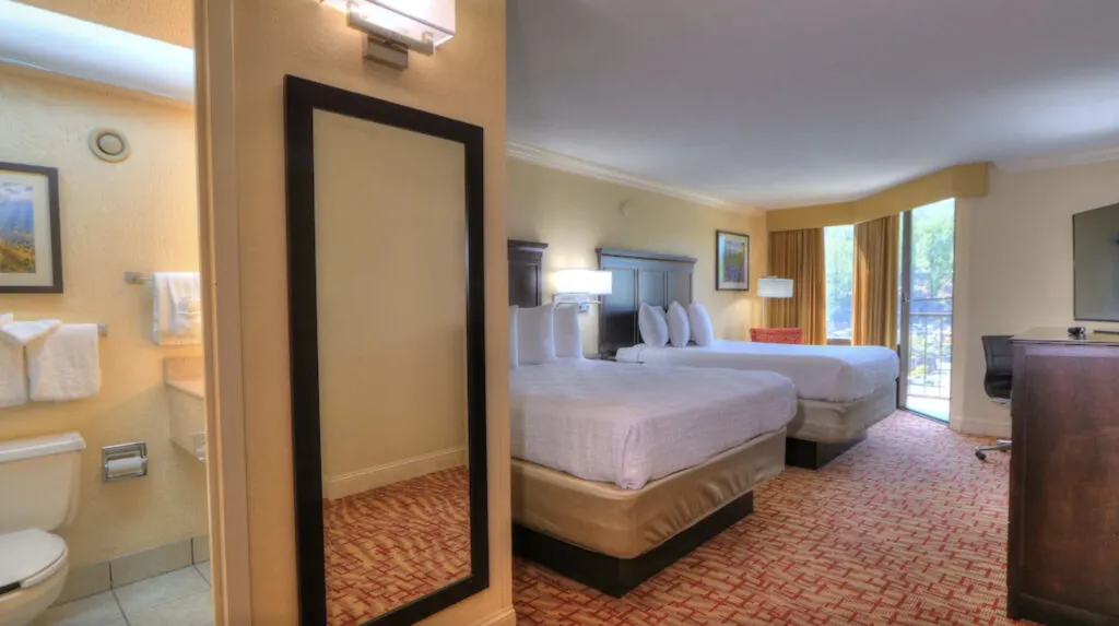 Hotel with indoor pool in Gatlinburg, Edgewater Hotel and Conference Center, room view