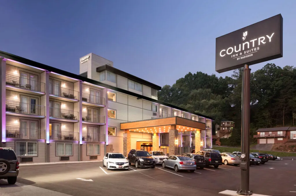 Hotel with indoor pool in Gatlinburg, Country Inn & Suites by Radisson Gatlinburg, TN, view