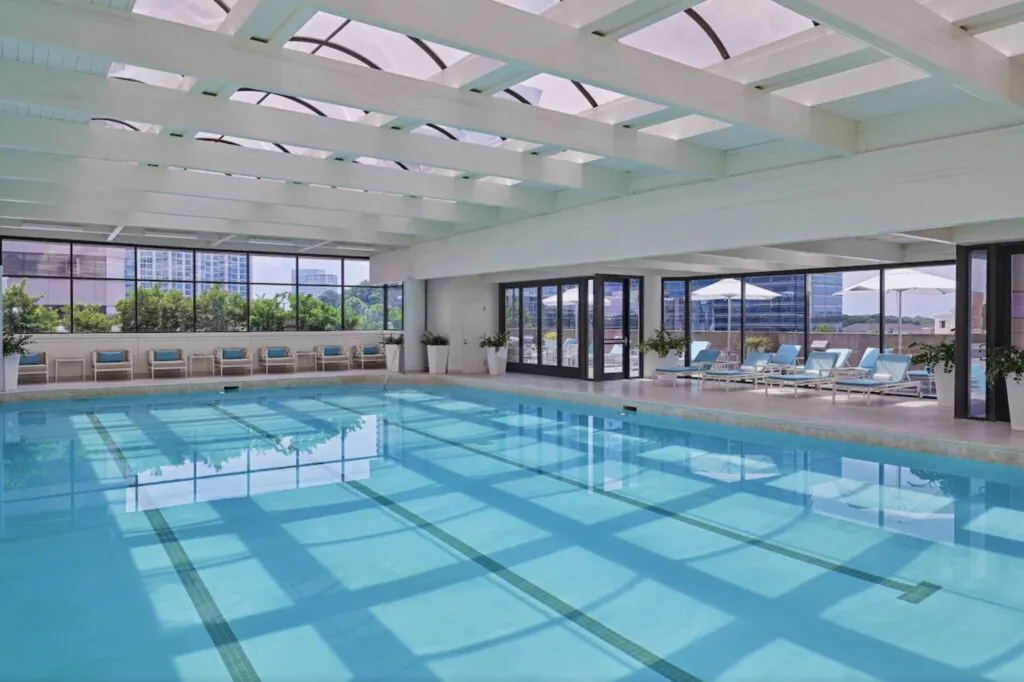 The Whitley Atlanta buckhead hotel indoor pool with skylight