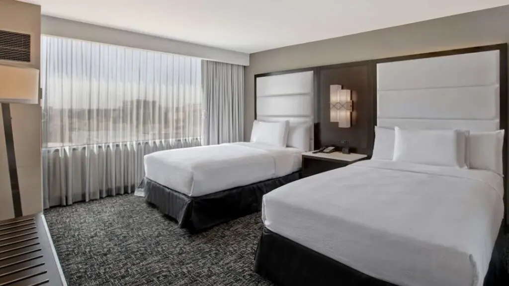 cool hotel room design with large windows Embassy Suites by Hilton Oklahoma City Northwest