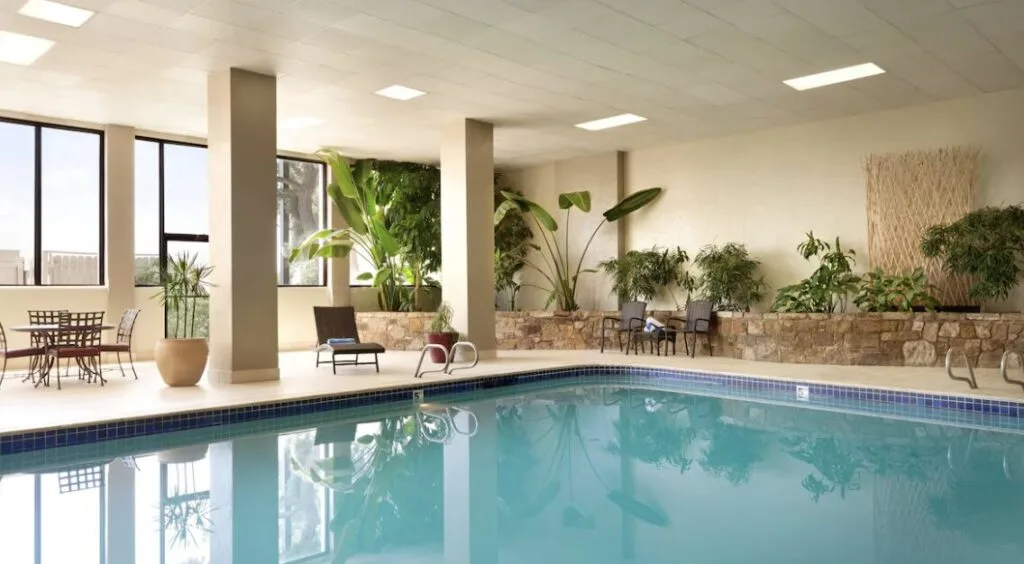 Embassy Suites by Hilton Will Rogers Airport one of the most cool indoor pool hotels in Oklahoma City