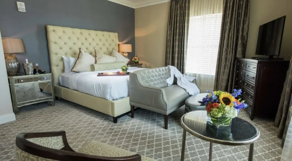 luxurious unique hotel room at The Skirvin Hilton Oklahoma City