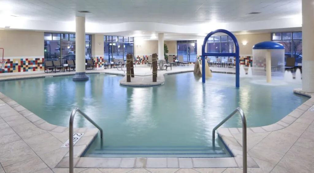 cool indoor pool hotel with mini-water park Hampton Inn & Suites Oklahoma City-Bricktown