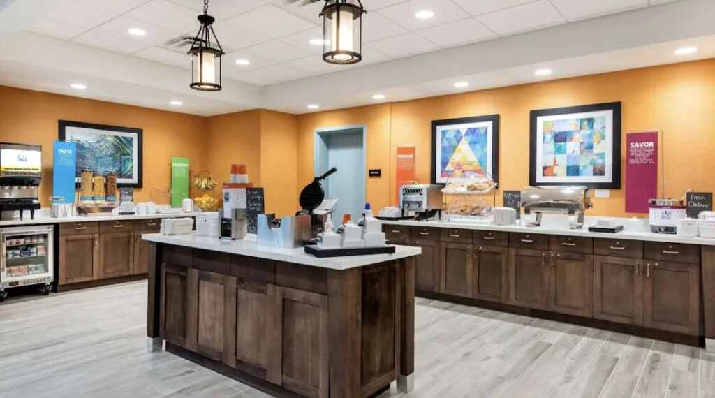complimentary breakfast at Hampton Inn Baltimore Bayview Campus 