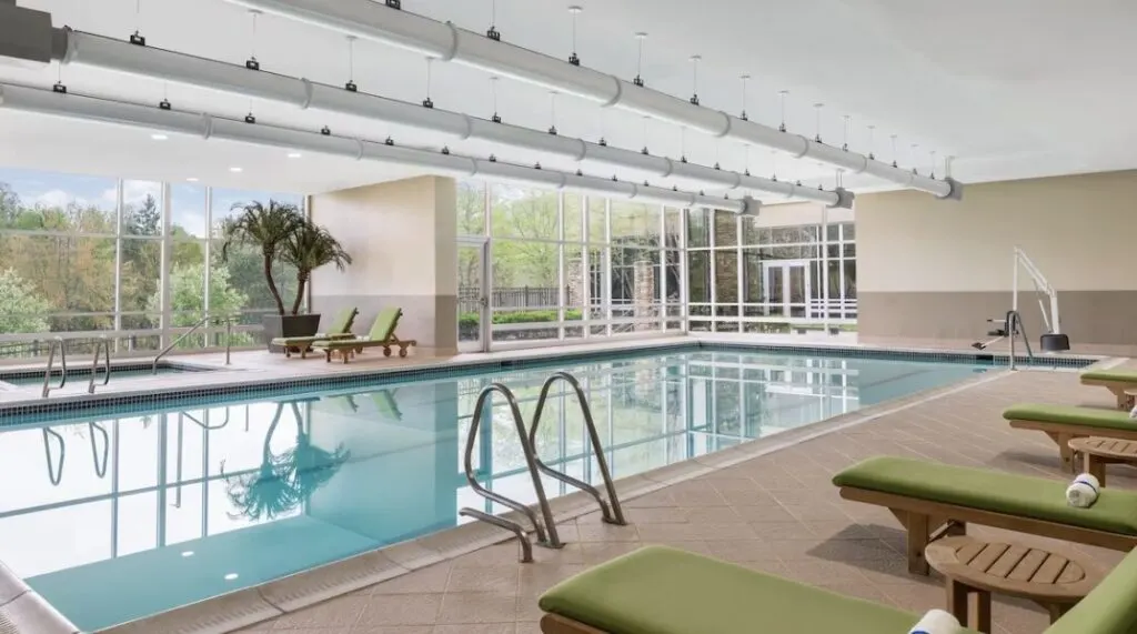 one of the best indoor pool hotels in Baltimore with large windows The Westin Baltimore Washington Airport 