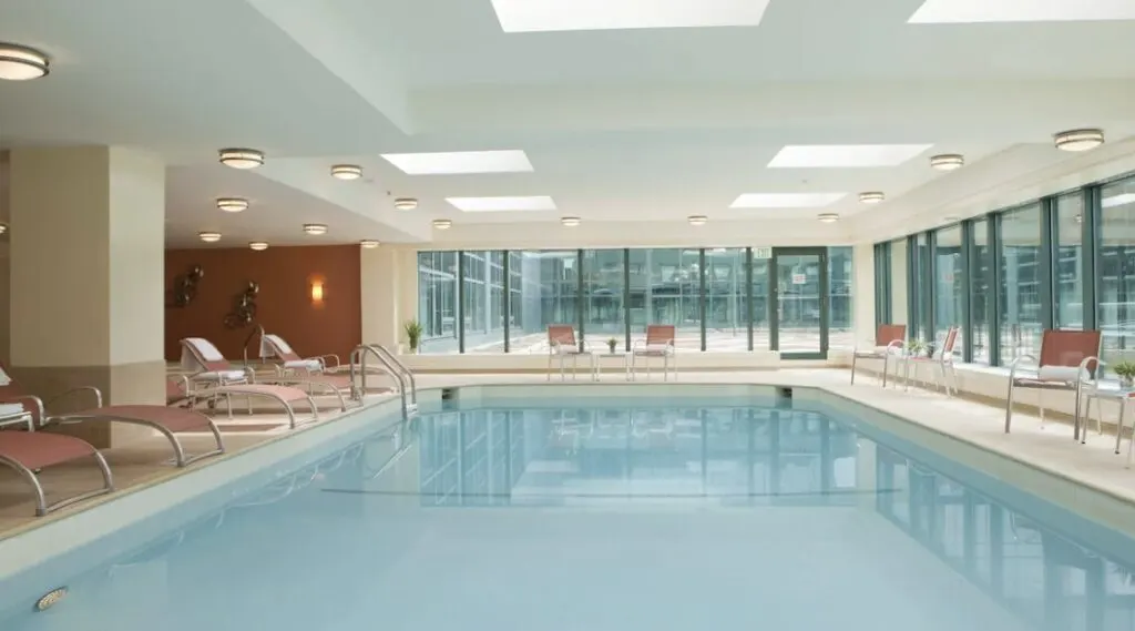 indoor pool area at Renaissance Baltimore Harborplace Hotel 