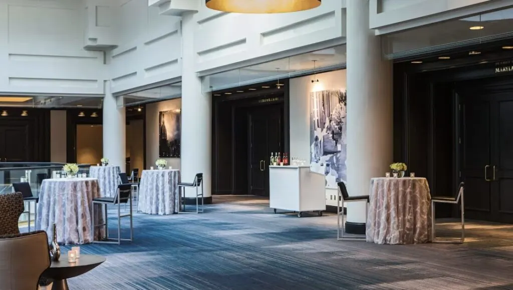 ball room and event area at Renaissance Baltimore Harborplace Hotel 