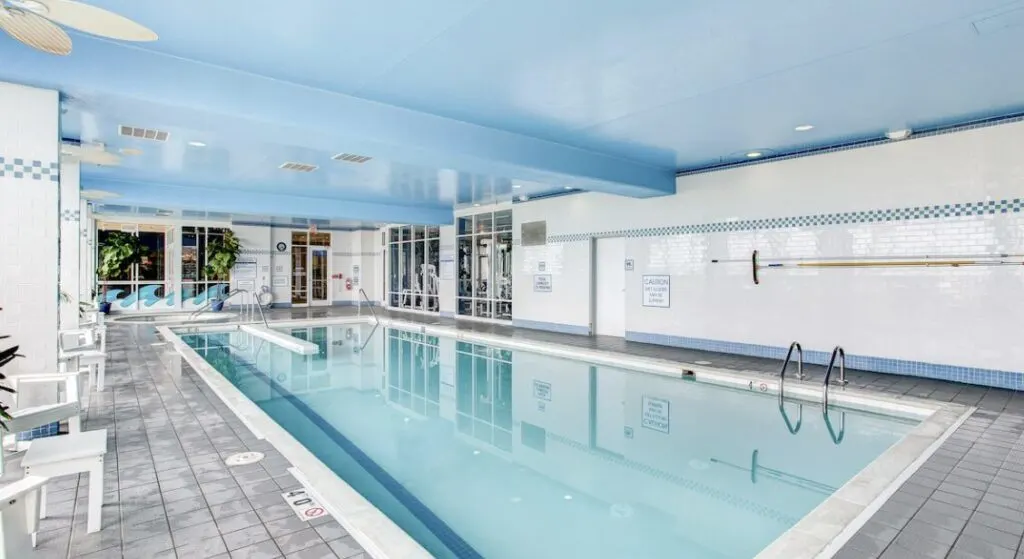 indoor pool area at Boardwalk Resort and Villas, Virginia Beach hotels with indoor pools 