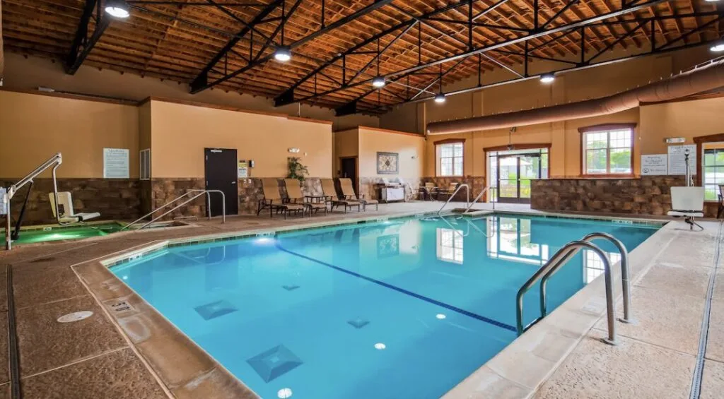 large indoor pool at Best Western Plus Intercourse Village Inn & Suites Lancaster 