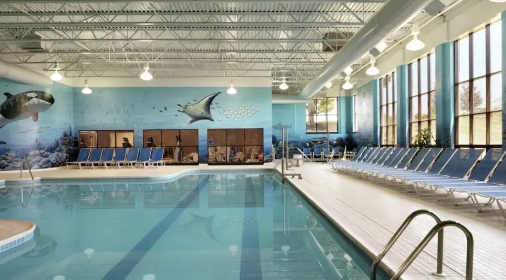 large indoor pool area in DoubleTree Resort by Hilton Hotel Lancaster