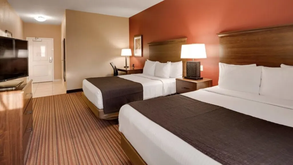 hotel room interior with double beds Best Western Plus Chandler Hotel & Suites