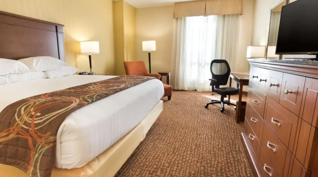 hotel room with desk at Drury Inn & Suites Phoenix Tempe