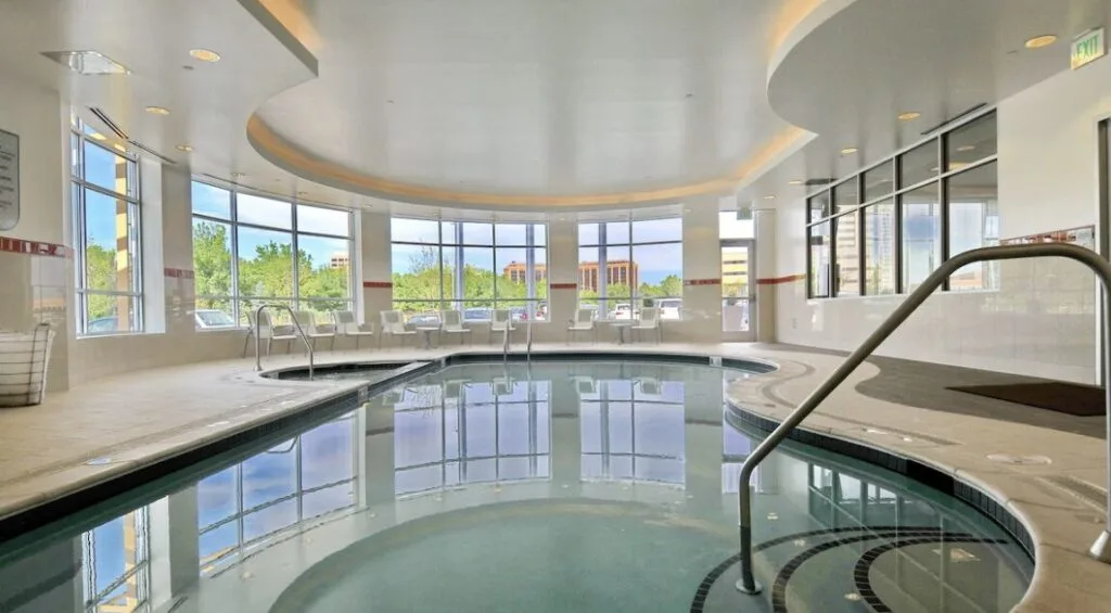unique indoor pool at Hilton Garden Inn Denver/Cherry Creek