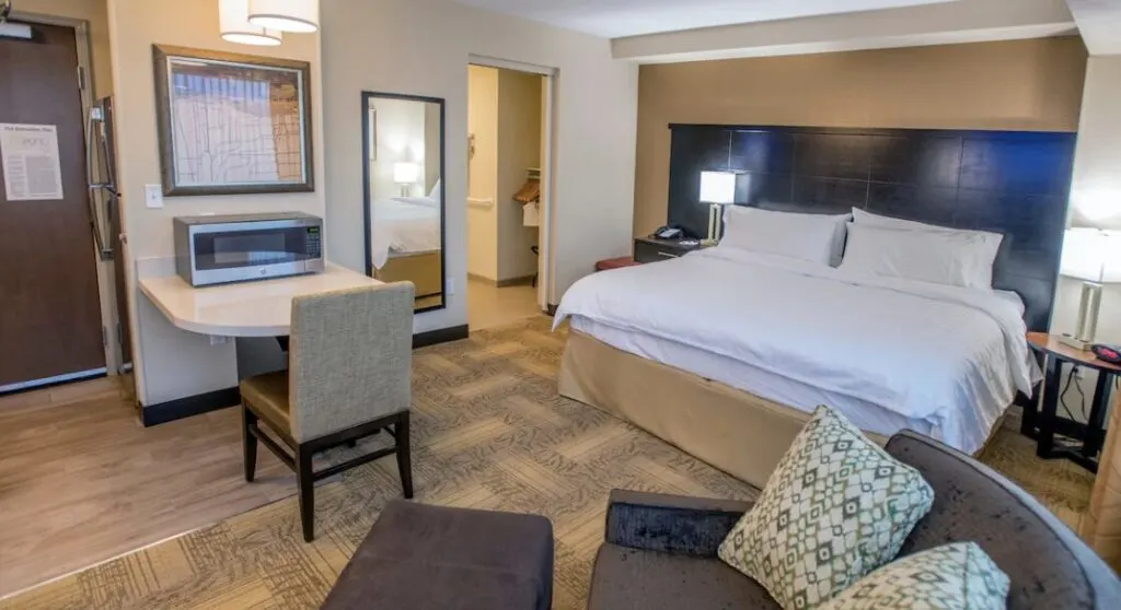 hotel room for extended stays with indoor pool at Staybridge Suites Denver Downtown, an IHG Hotel